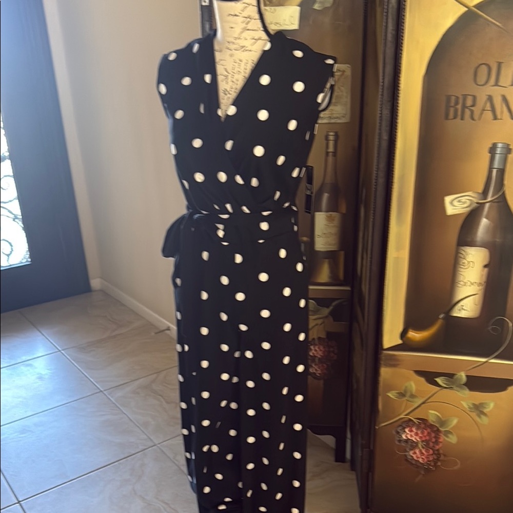 Black and White Polka Dot Dress